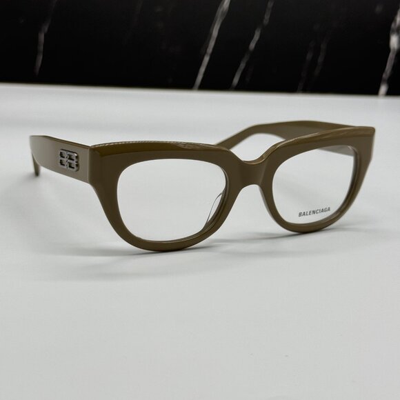 NEW BB0239O 004 BALENCIAGA BROWN CAT EYE WOMEN EYEGLASSES main image 6